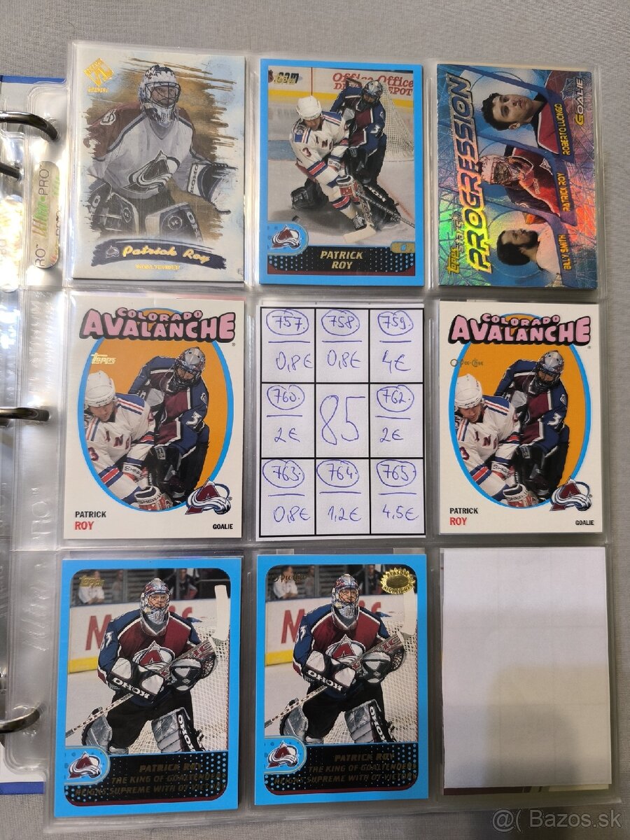 Hokejové kartičky - Patrick Roy 4 - 5