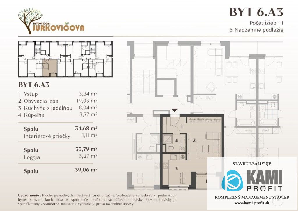 Jurkovičova Nitra – 1i byt s balkónom v novostavbe - 5