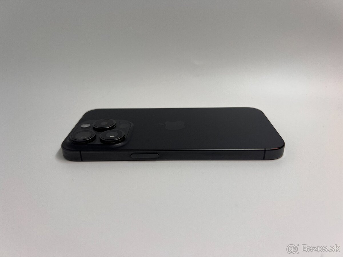 IPHONE 15 PRO BLACK TITANIUM 128GB ZÁRUKA - VEĽMI PEKNÝ STAV - 5