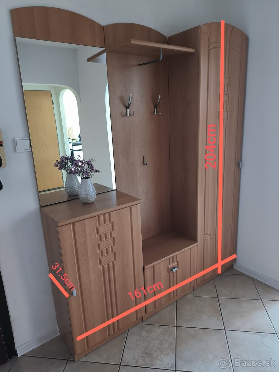Dve skrine do chodby, vstavaná skriňa. - 5