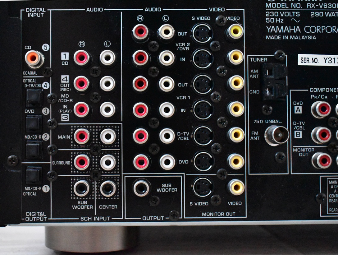 YAMAHA RX-V630 Dolby Digital EX, DTS, Pro Logic II prijmac - 5