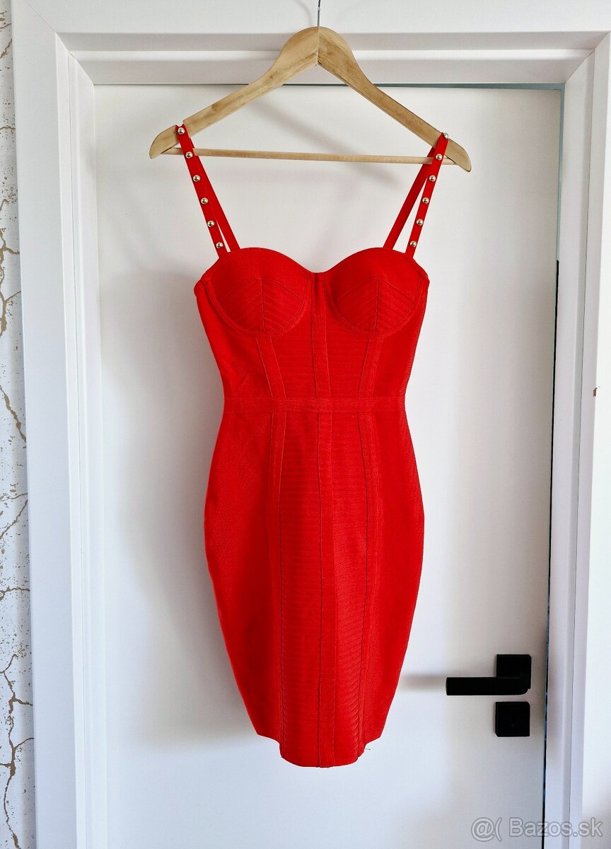 NOVE Guess letne,zimne monogram saty XS - M - 5