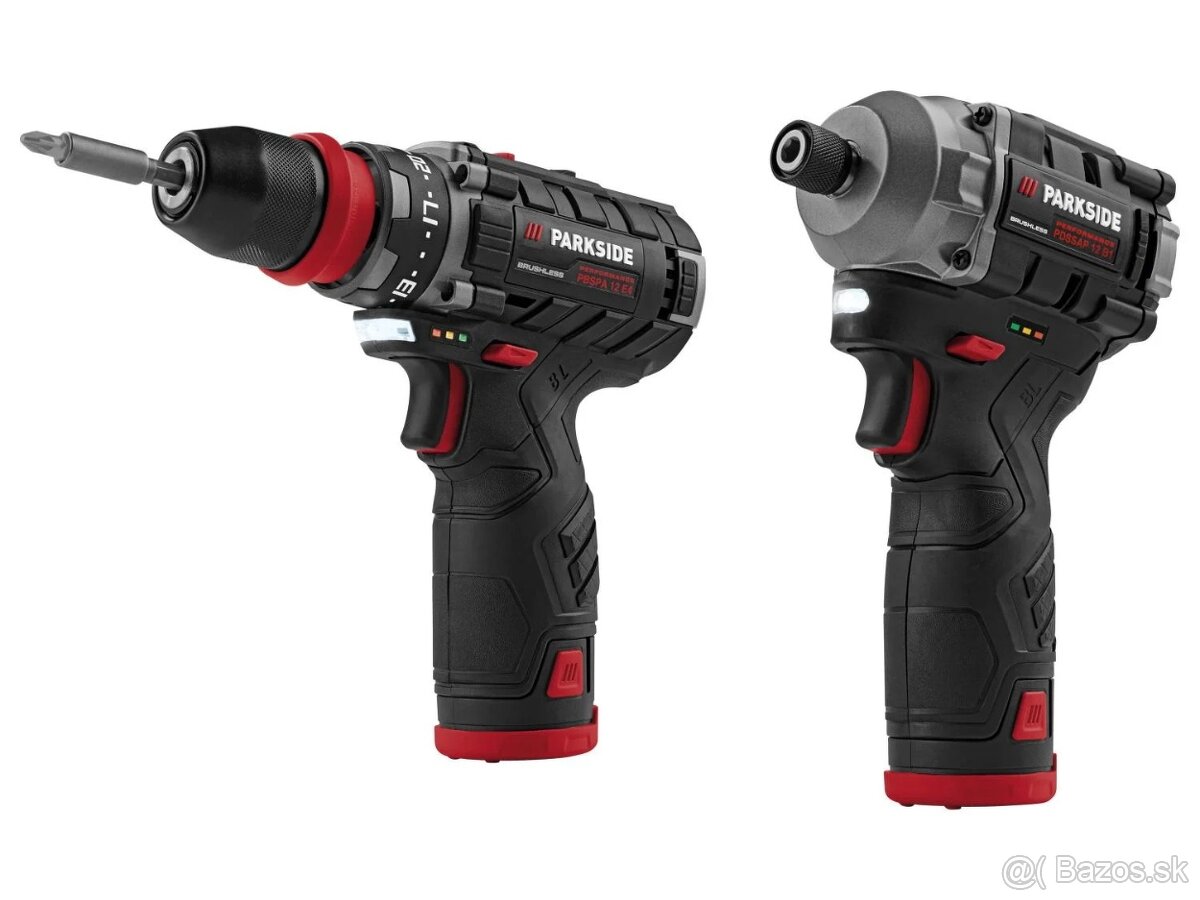 Sada 12V skrutkovač + uťahovák + 2 batérie + nabíjačka - 5