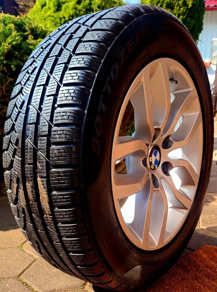 Alu R17 5x120 orig. BMW X3+X4 + zimné 225/60R17 - 5