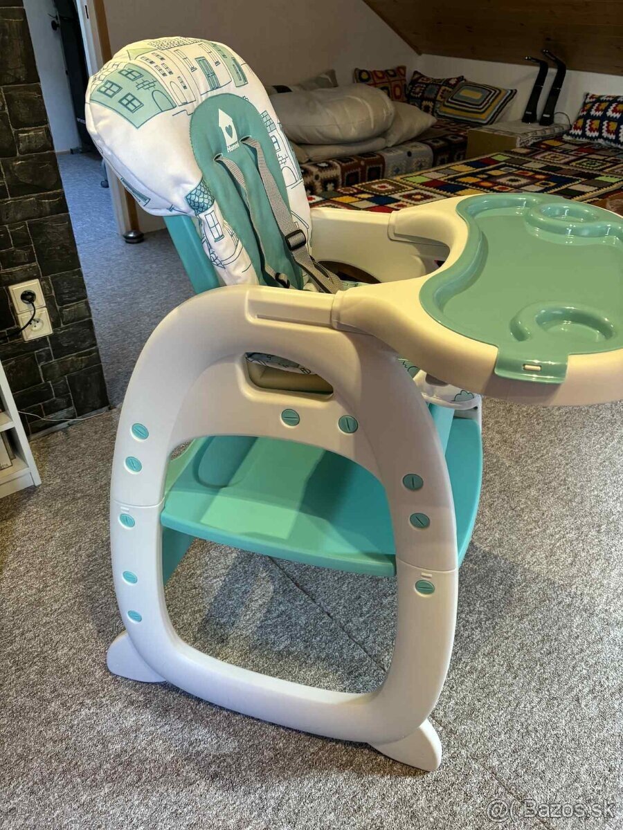 Stolička Caretero HOMEE 2 v 1, mätová - 5