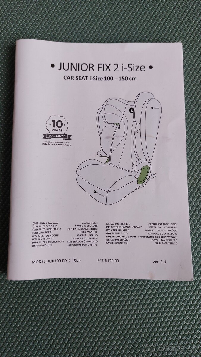 Autosedačka 100-150 cm Isofix - 5