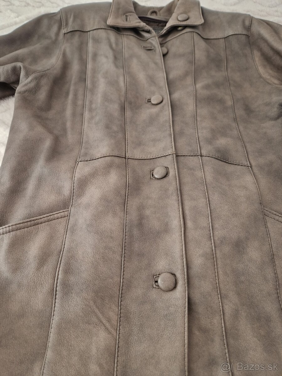 Kožený kabát/ bunda dámsky - 5