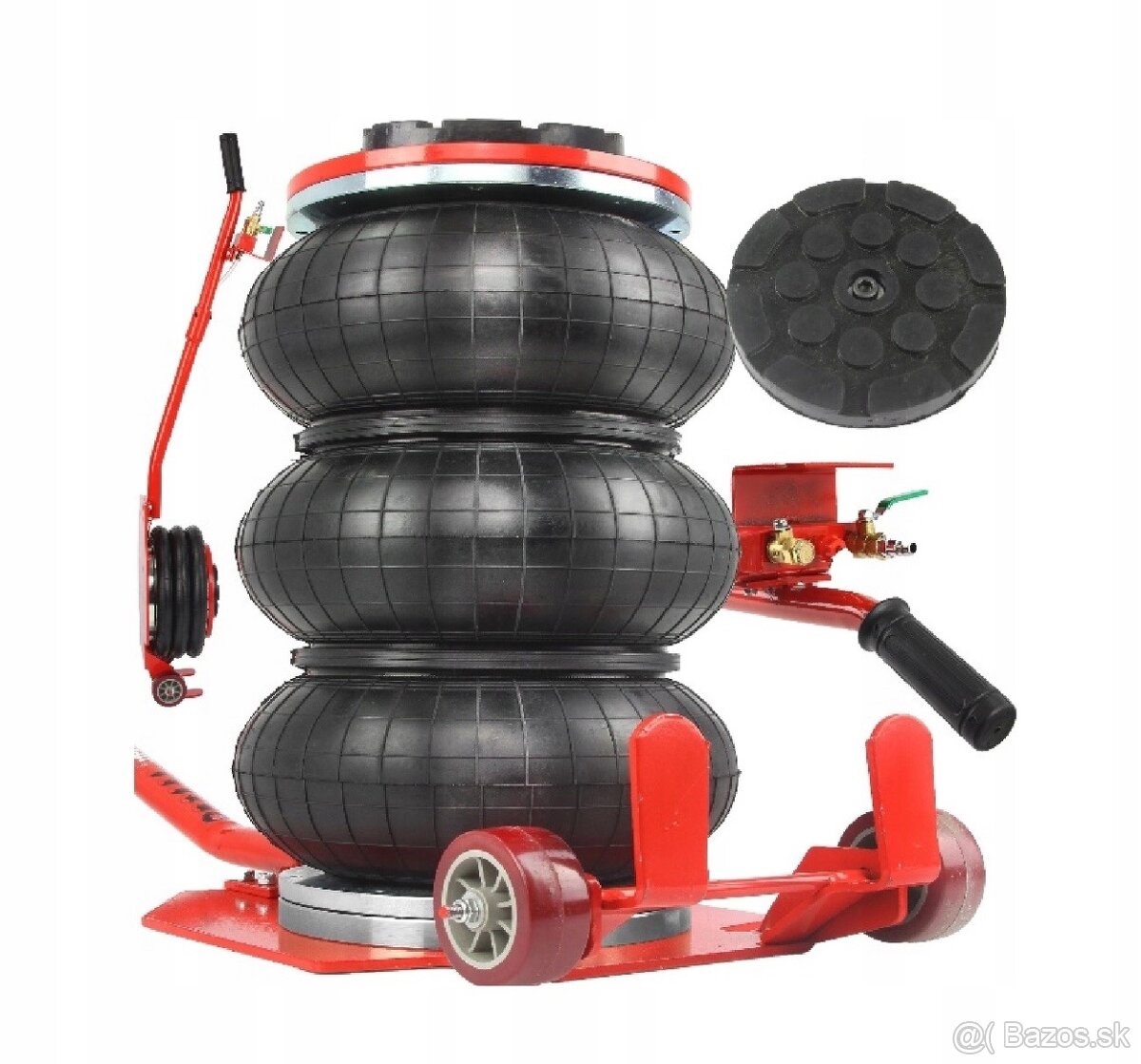 Pneumatický mechový zdvihák 3,5T, zdvih 15-42cm Vankúš - 5