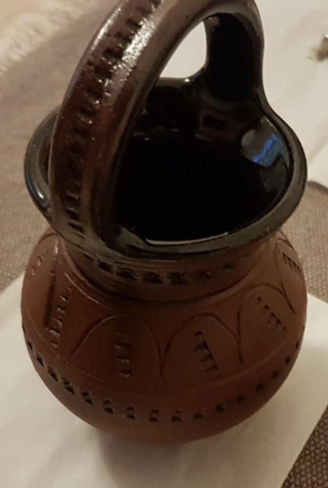 Dekorácia - zdobený keramický džbánik - 5