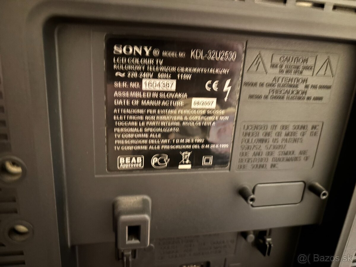 Predám TV Sony Bravia 32" - 5