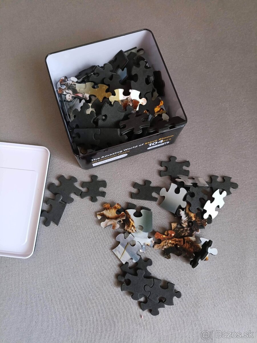 3D puzzle v kovových krabičkách, aj magnet. - 5