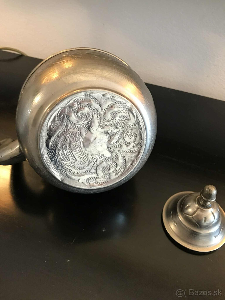 dekoracia- kovova kanvica - cajnik - 5