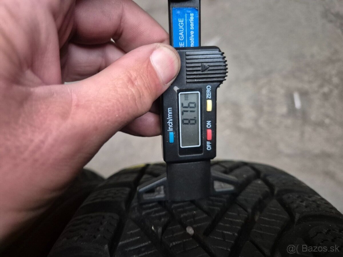 185/60 r16 zimné 4 ks PIRELLI dezén 8,7 - 7,7 mm - 5