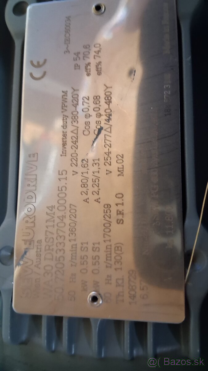 Elektromotor s prevodovkou SEW - 5