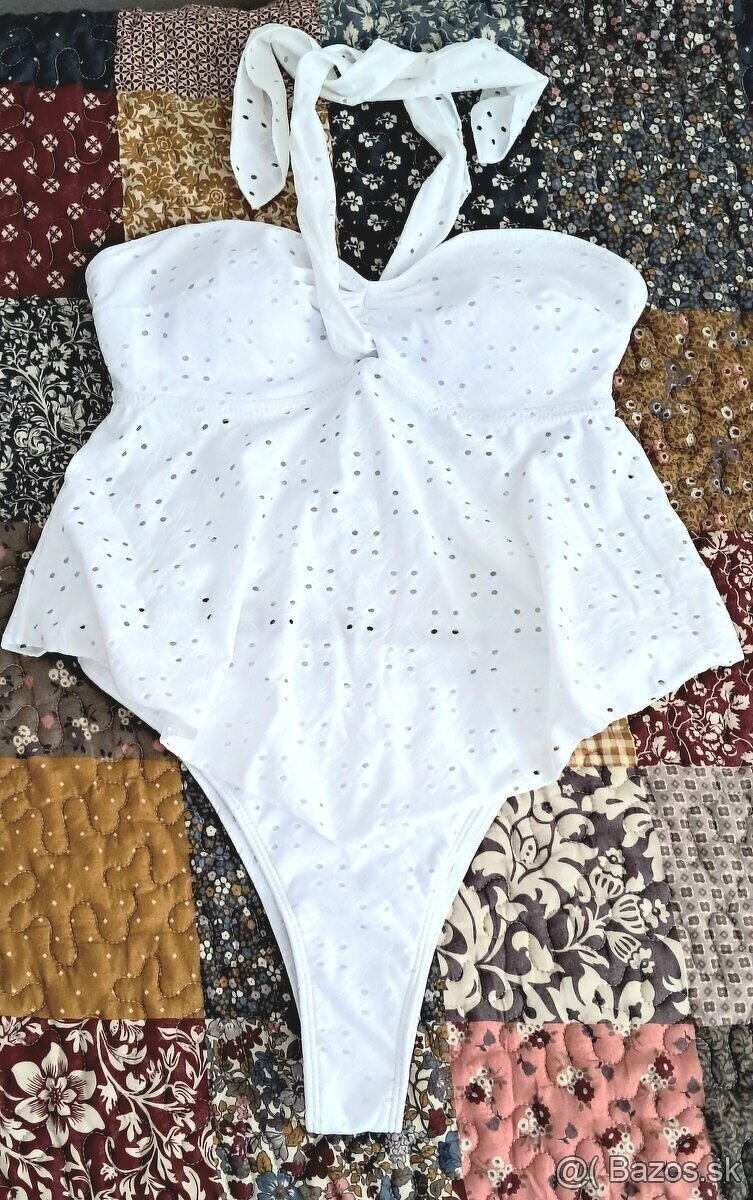 Plavky biele veľ. M - 5