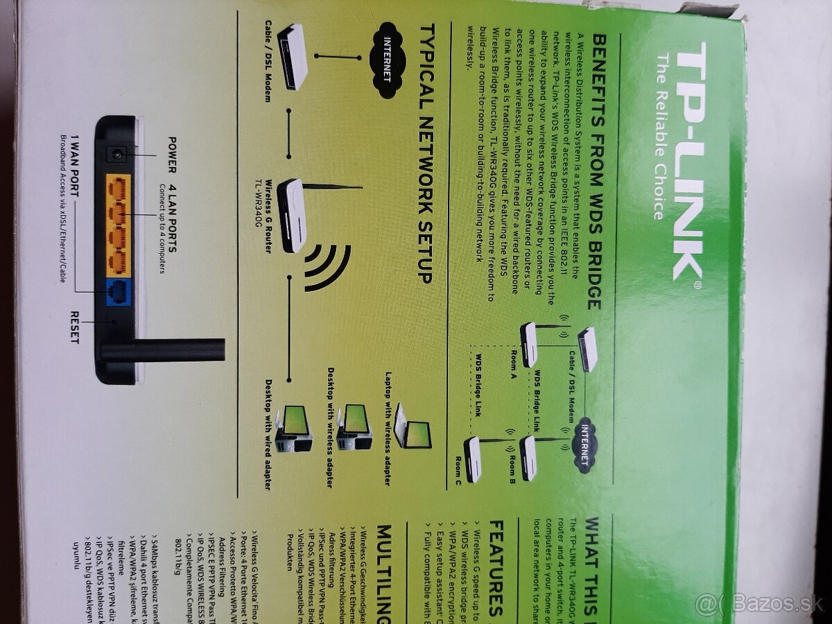 Predám Wifi router TP-LINK - 5