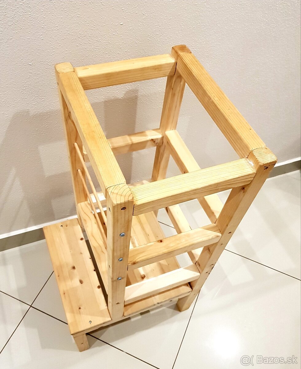 Predám detskú drevenú vežu MONTESSORI - 5