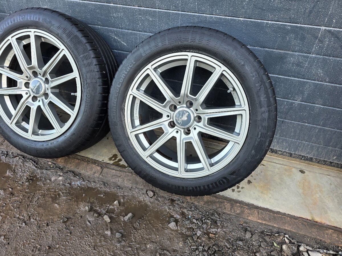 Letná Sada WheelWorld 5x112+Contiental 215/55 R17 - 5