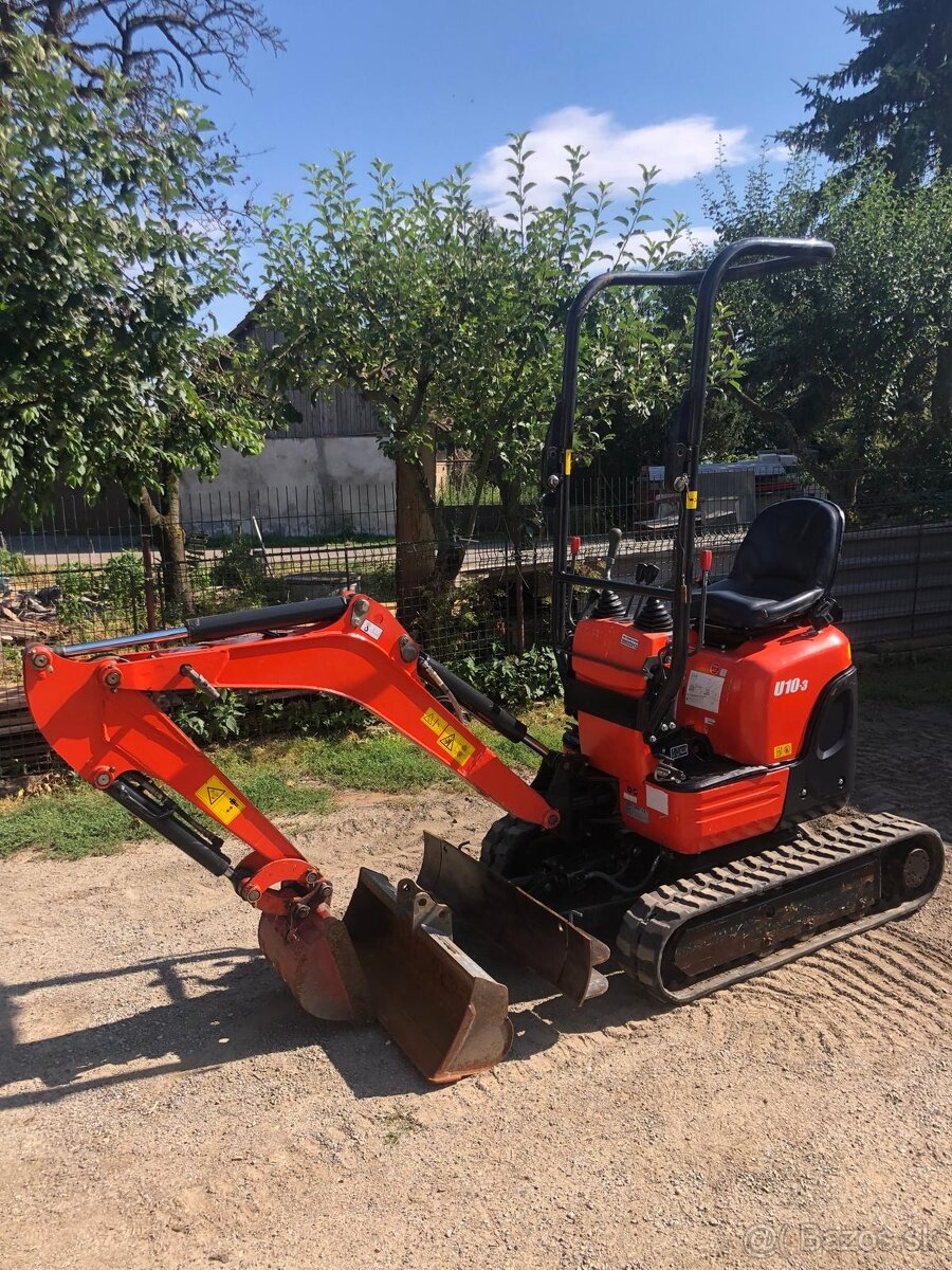 KUBOTA U10 bagr bez přesahu zádě - 5