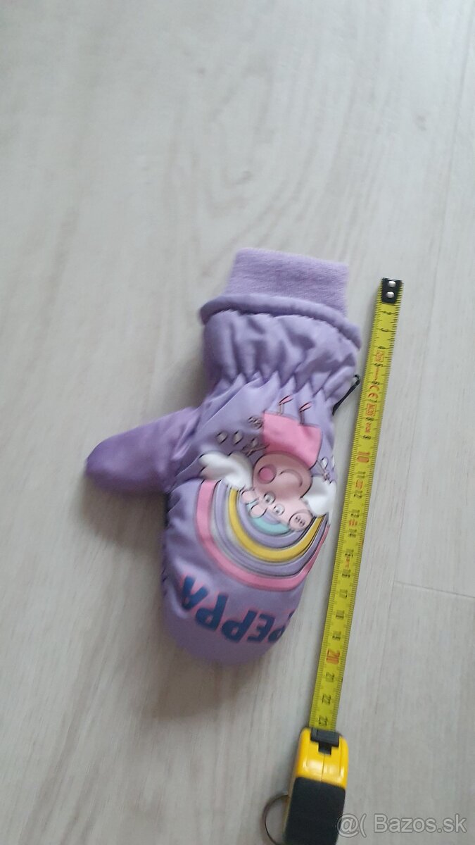 Úplne nové zimné detské rukavice Peppa pig. - 5