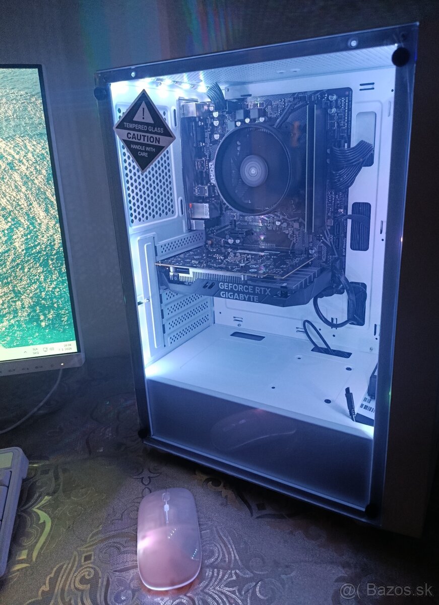 Nové herné PC AMD 12jadro, RTX3050 6GB, wi-fi, bluetooth - 5