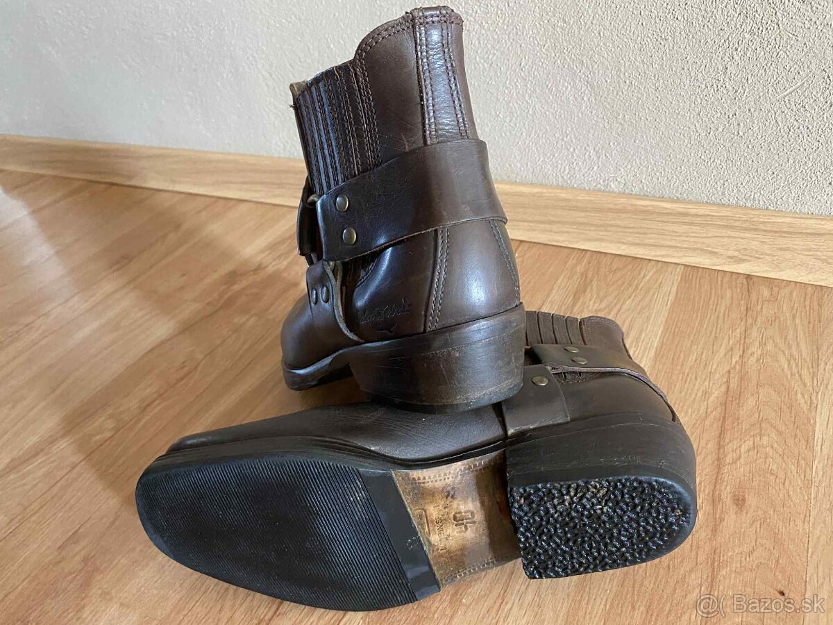Kovbojské/motorkárske čižmy - 5