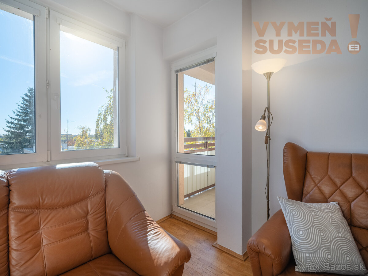 VYMEŇ SUSEDA - VÝNIMOČNÝ 3 IZB. BYT S DVOMI LOGGIAMI, VYHĽA - 5
