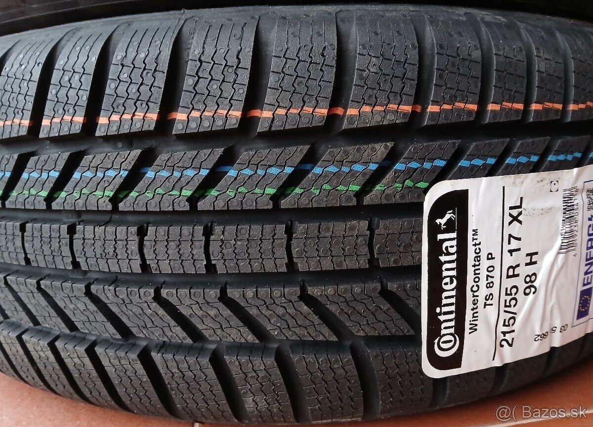 Predám nové zimné pneumatiky CONTINENTAL 215/55 R17 98V XL. - 5