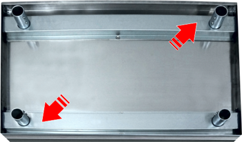 Pracovní nerezový stôl 120/60cm - 5