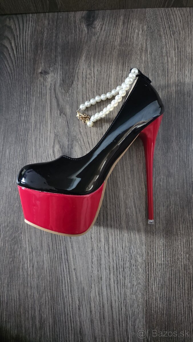 Luxusné lakované lodičky 39 - 5