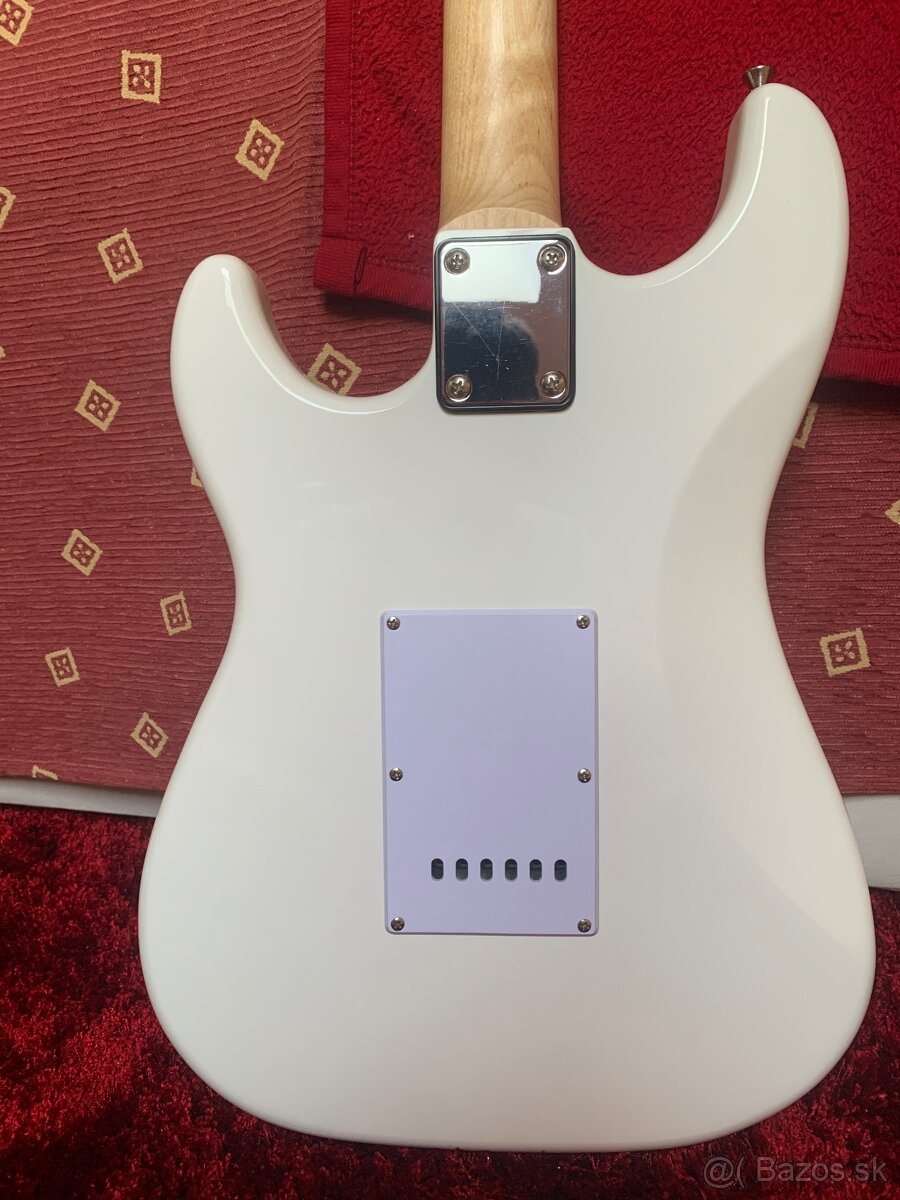 Elektrická Gitara stratocaster pasadena biela - 5