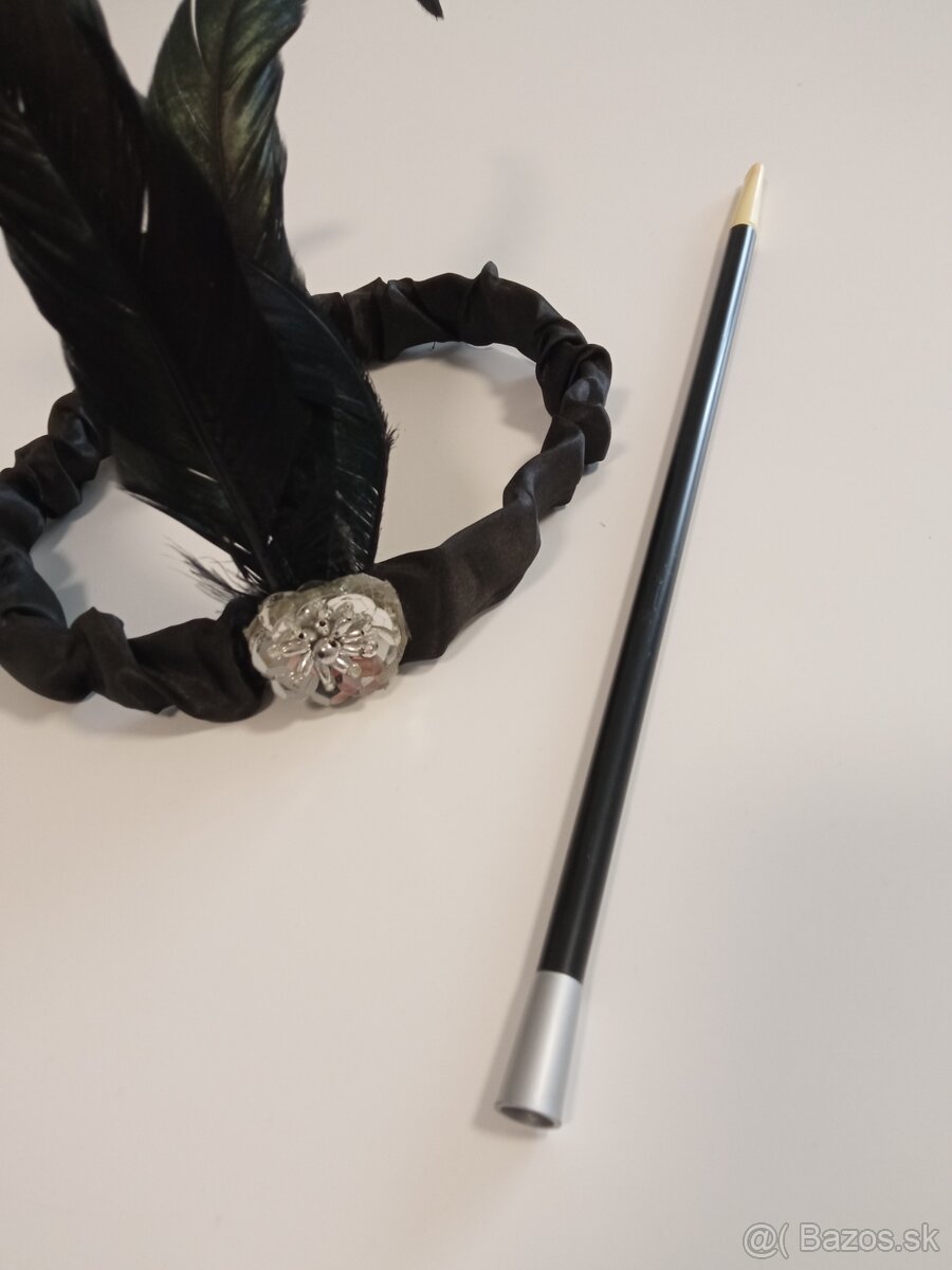 Rukavice, čelenka, držiak na cigaretu GREAT GATSBY - 5