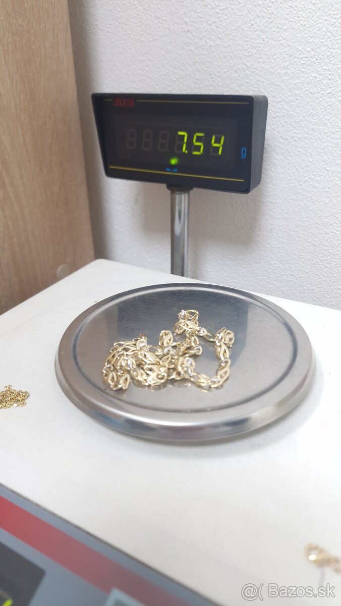 Zlatý dámsky náhrdelník 3 - 5