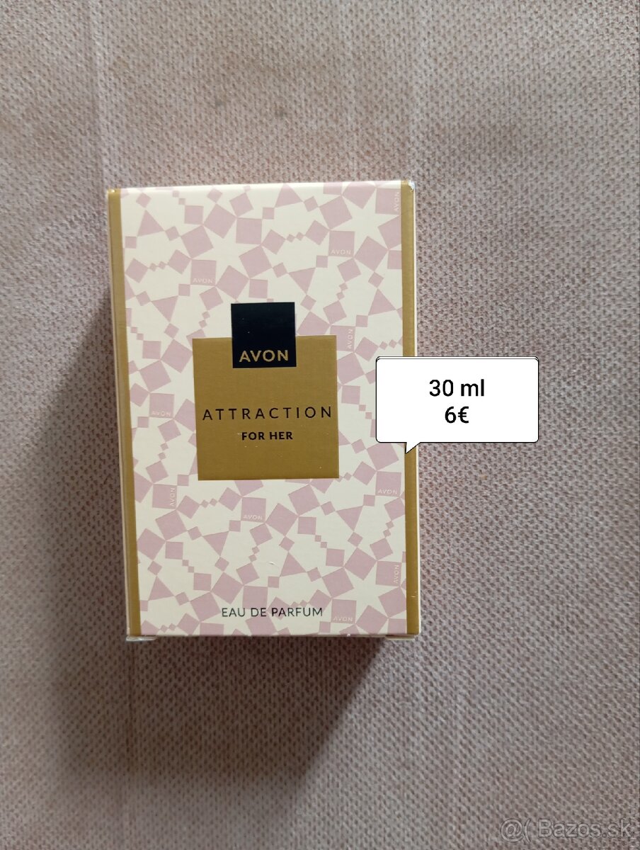 Nové dámske vône Avon a telový sprej Oriflame, ceny od 2€ - 5
