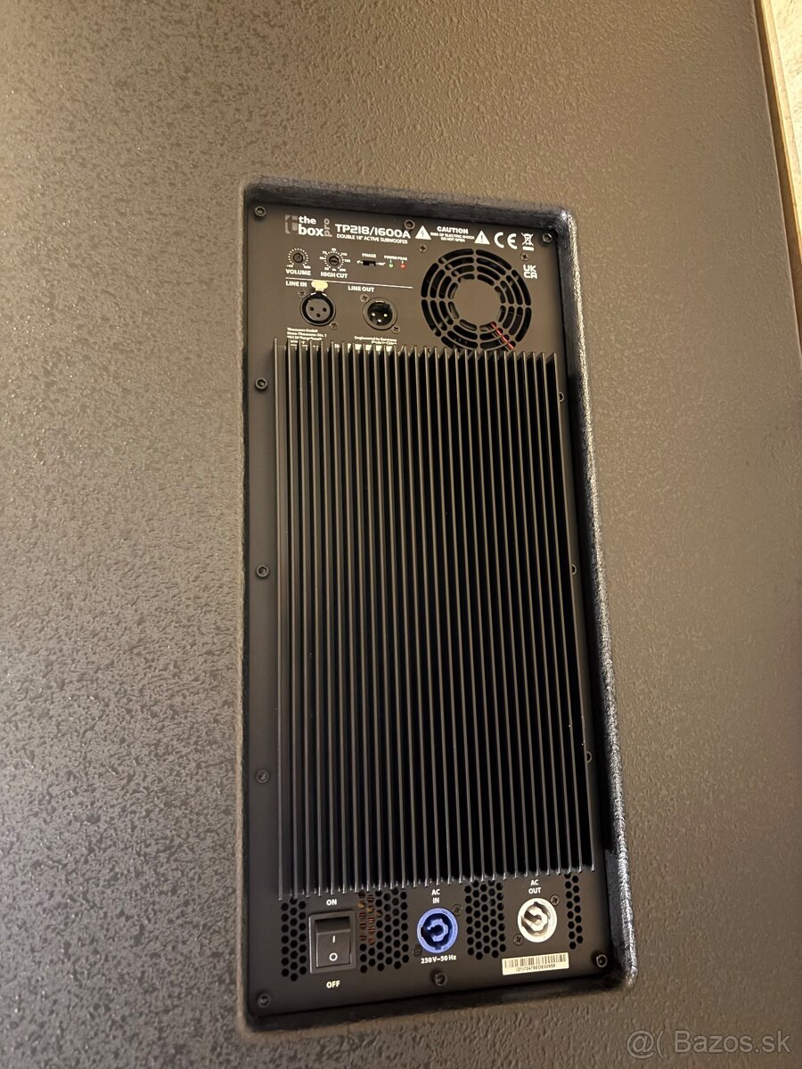 Predám nový aktívny subwoofer THE BOX PRO TP 218/1600 A -18” - 5