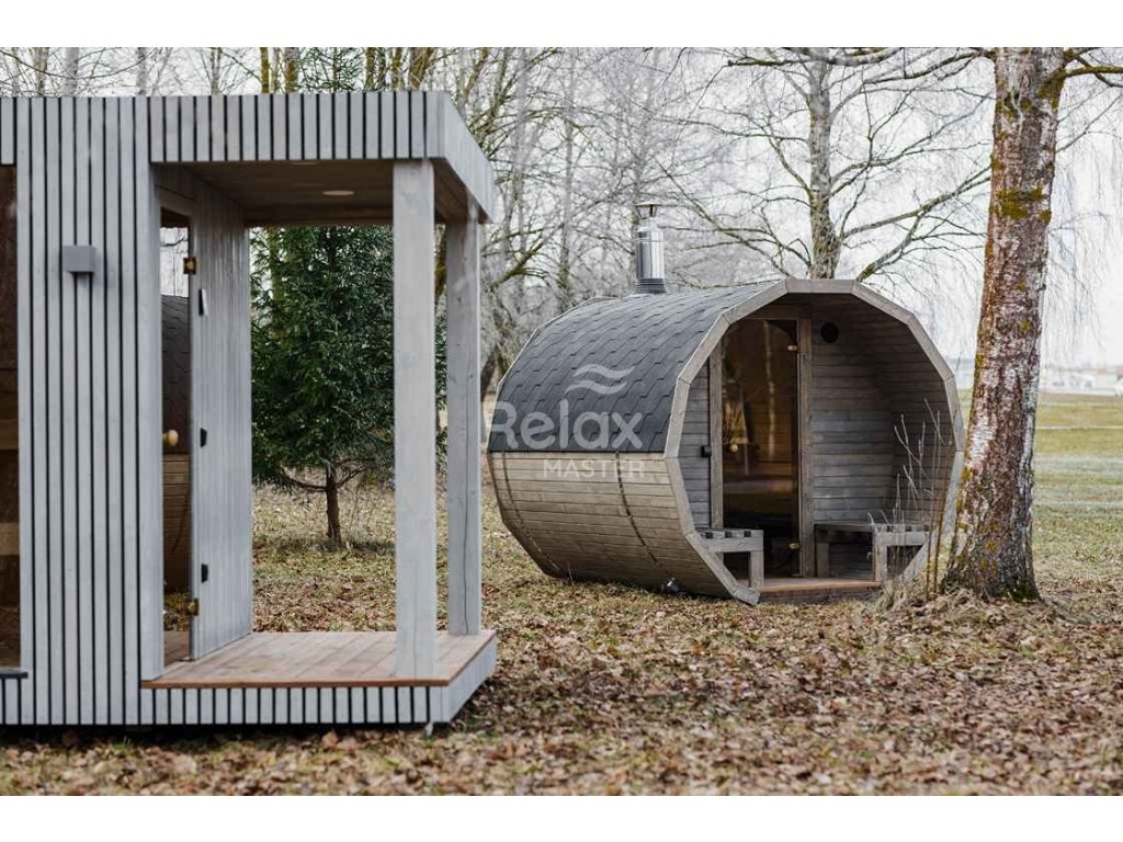 Finská sudová sauna 3m Premium - 5