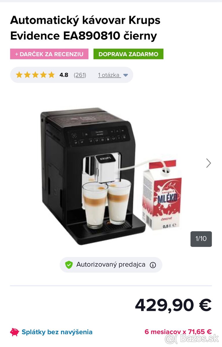 Automaticky kavovar Krups EA890810 - 5