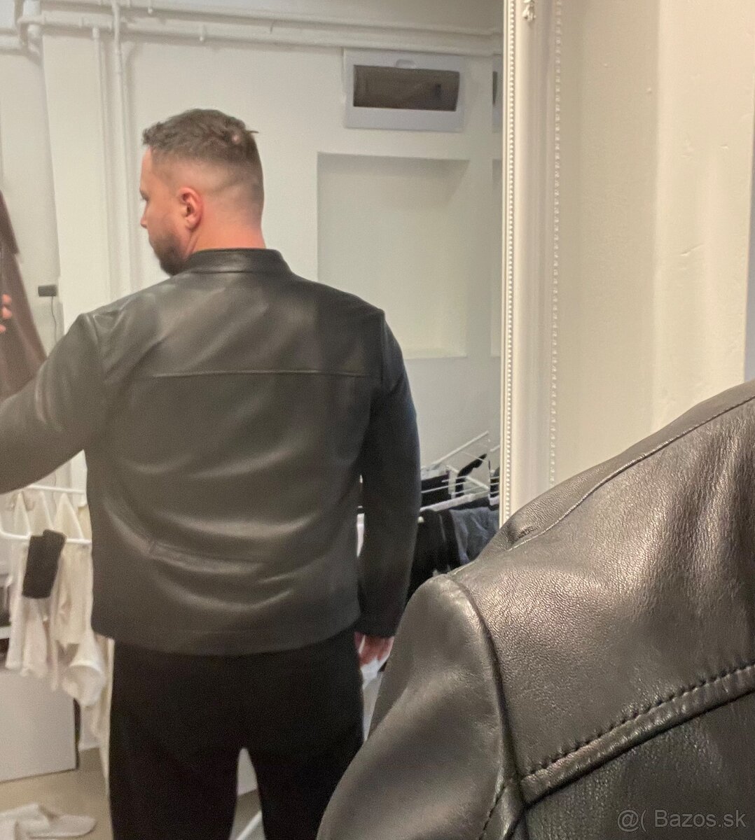 Kožená bunda HUGO BOSS - L , 100 eur - 5