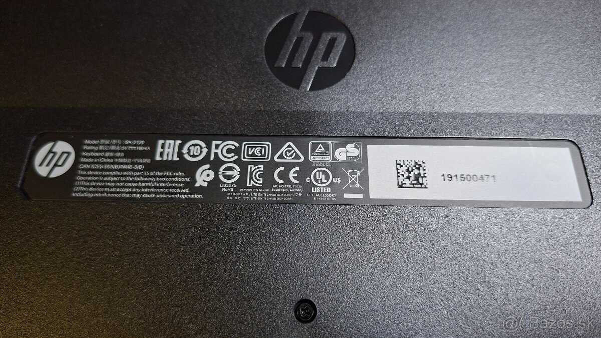 HP USB slim KB CZ/SK - nova kablova klavesnica - 5