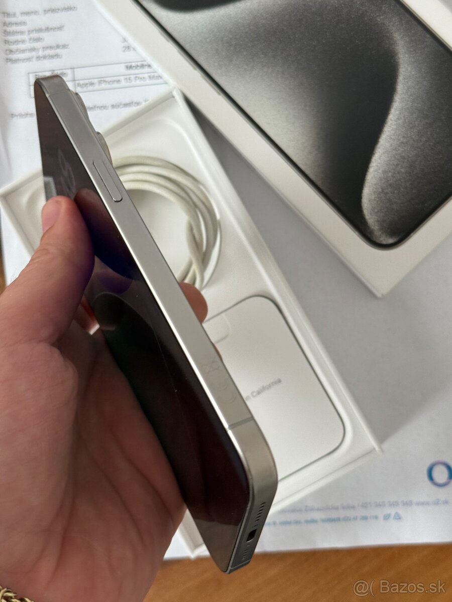 iPhone 15 Pro Max 256gb záruka top stav - 5