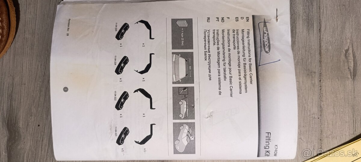 Strešné priečinky hagusy nosiče - 5