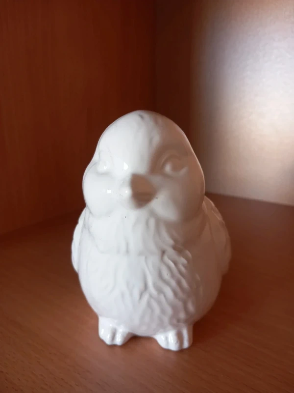 Veľký keramický vtáčik, aj ako pokladnička 16x12x10 cm - 5