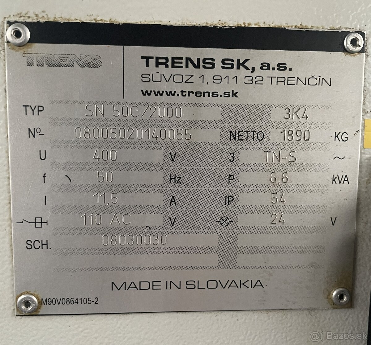 Sústruh hrotový SN 50 C/2000 - 5