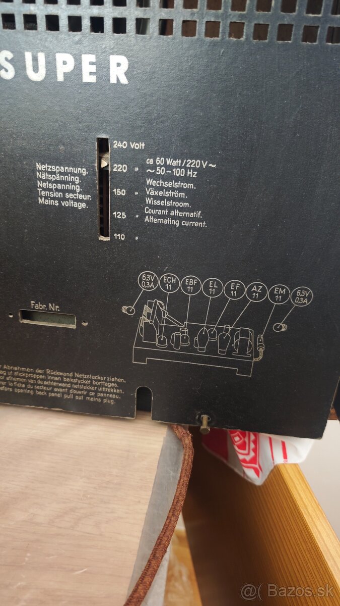 Telefonken super- staré rádio - 5