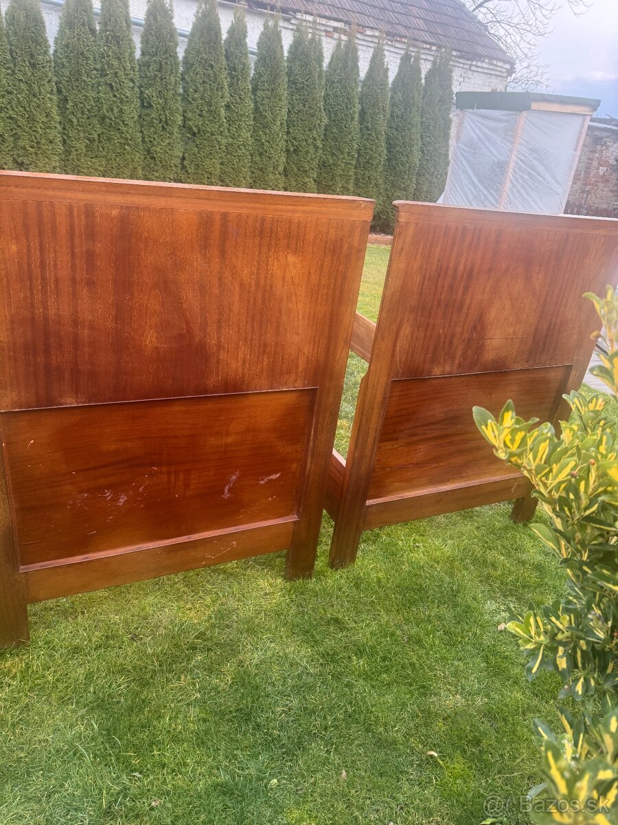 starožitná manželská postel - 5