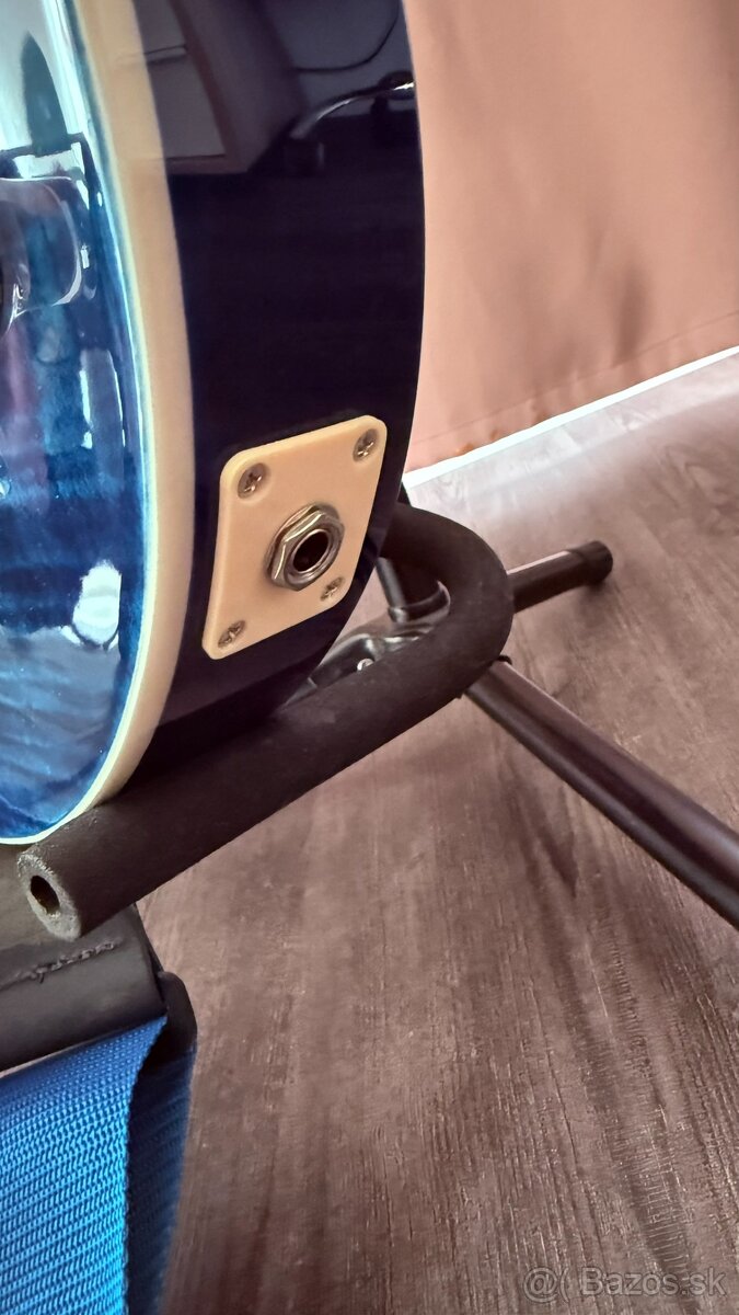 Elektrická gitara SX EC3H Translucent Ocean Blue - 5