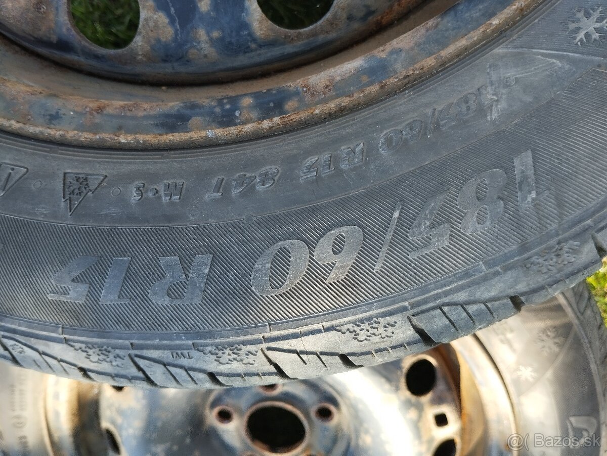 Predám 4 ks diskov 5x100 R15 na koncern VW - 5