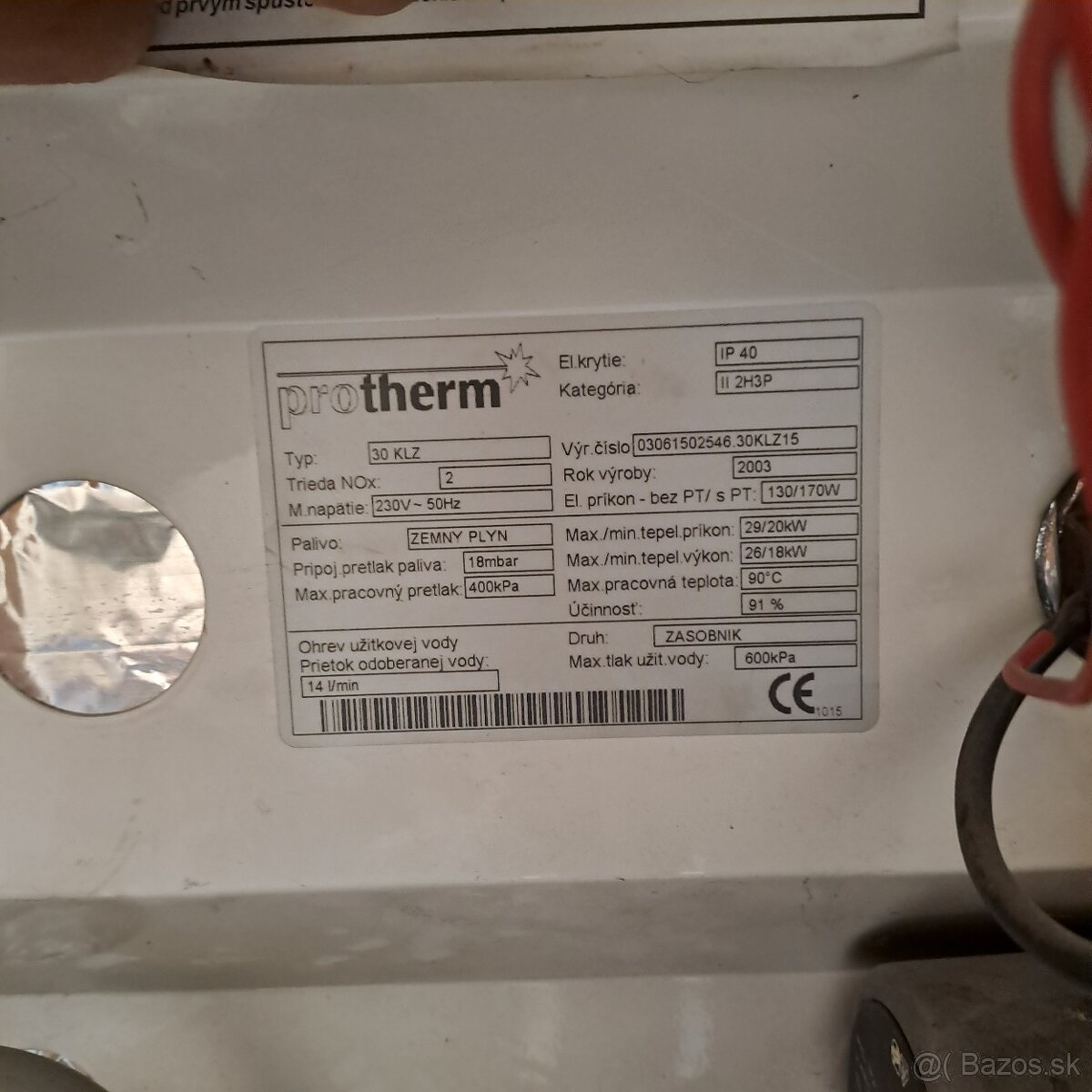 Plynový kotol Protherm 30KLZ - 5