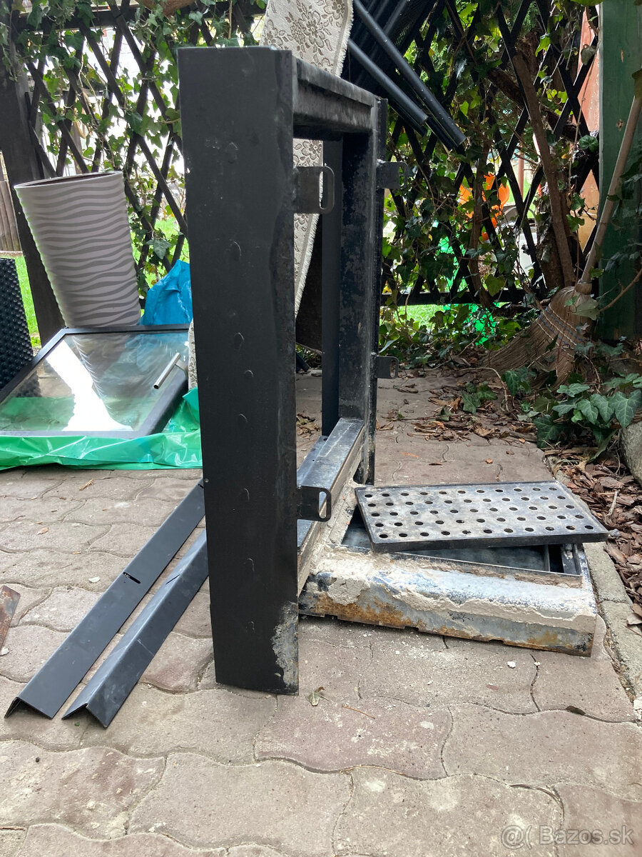 Krbový rám, dvierka, popolník, mriežka - 5