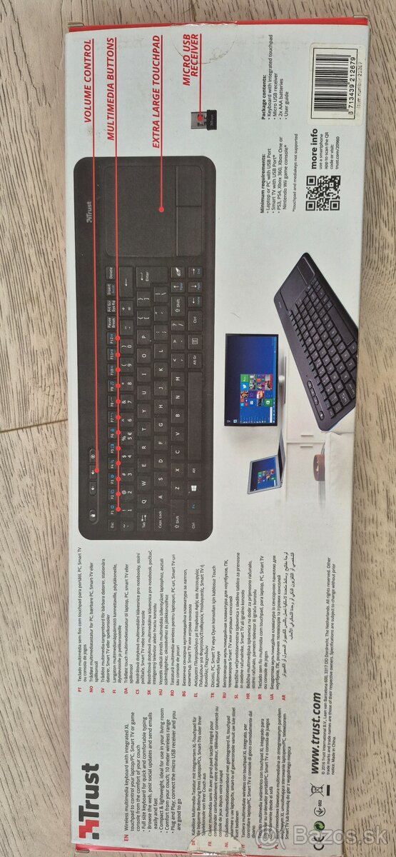 Klávesnice a mys Logitech, Trust - 5